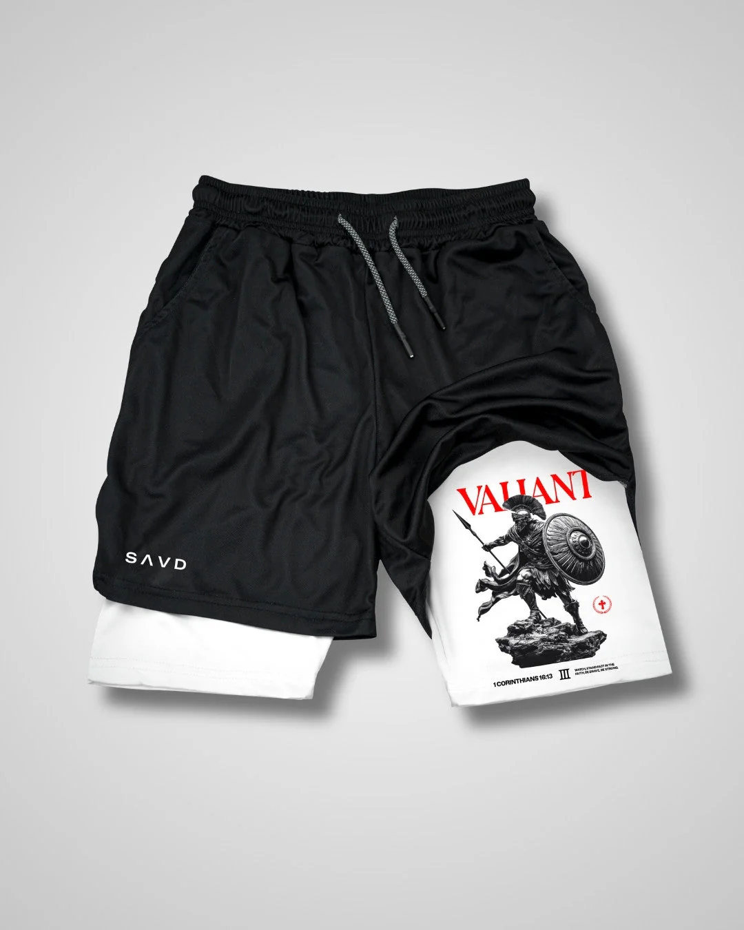 1 Corinthians 16:13 ’Valiant’ Youth Performance Shorts