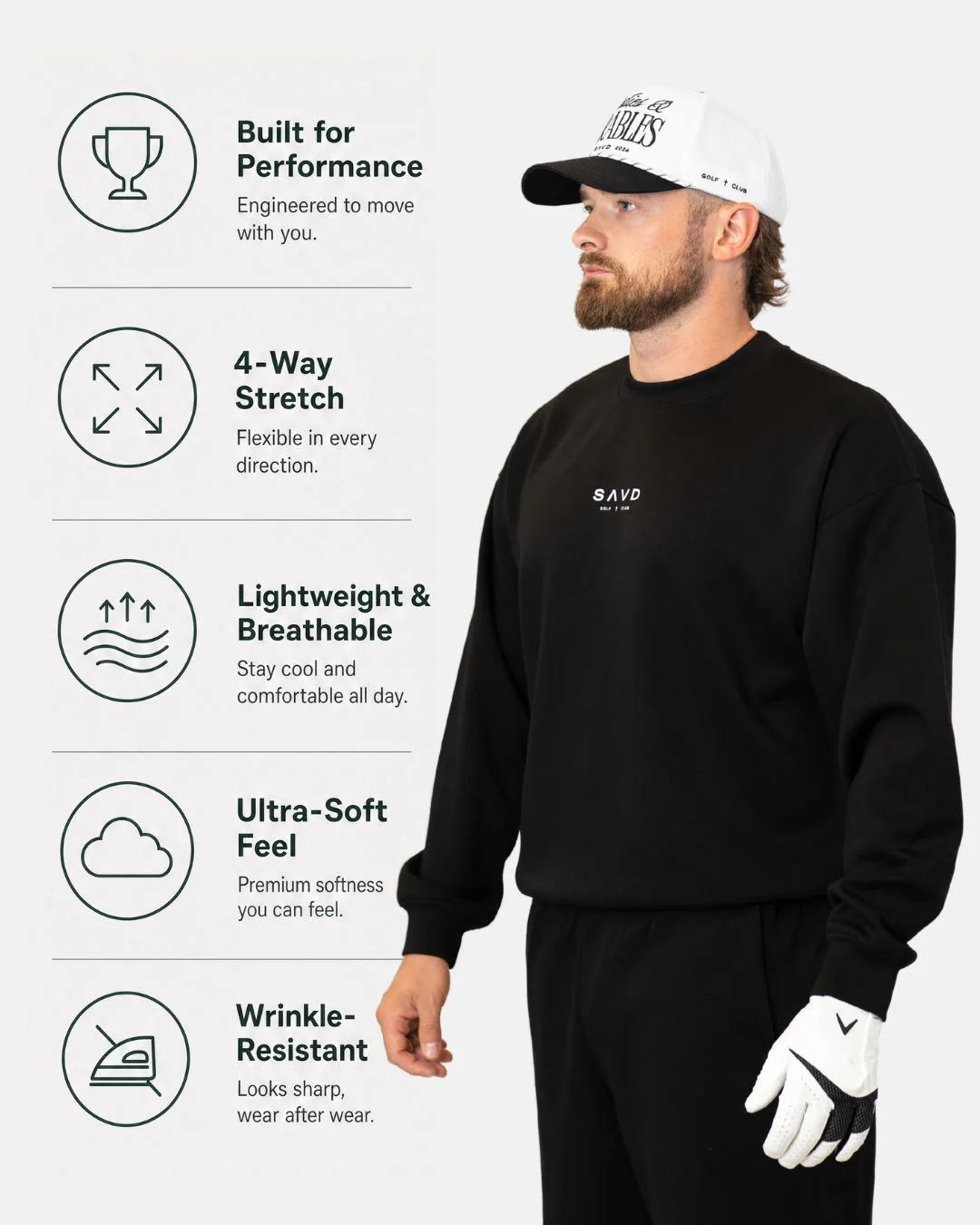 Birdies & Parables Golf Crewneck - Bethpage Black - Image 3
