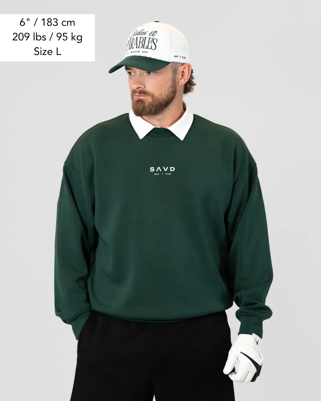 Birdies & Parables Golf Crewneck - Forest Green - Image 4