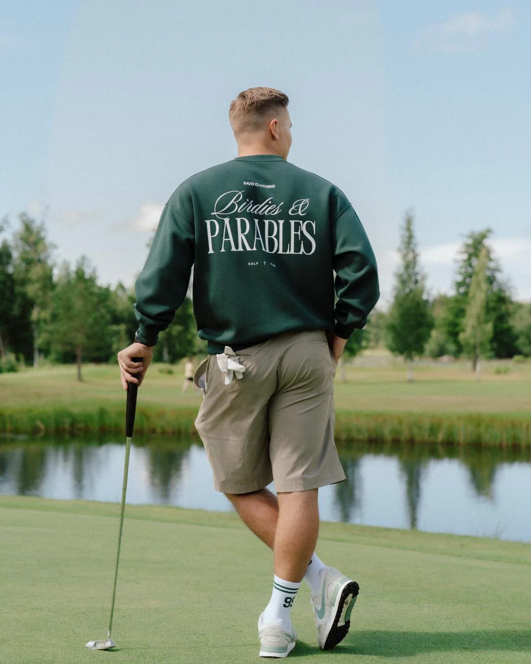 Birdies & Parables Golf Crewneck - Forest Green - Image 8