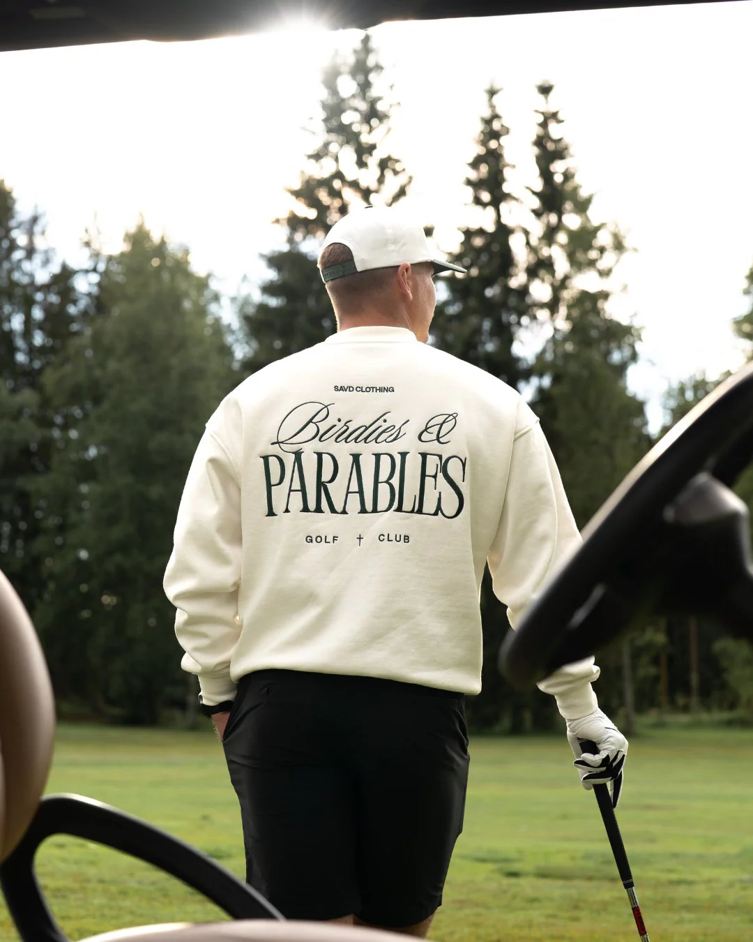 Birdies & Parables Golf Crewneck - OB White - Image 7