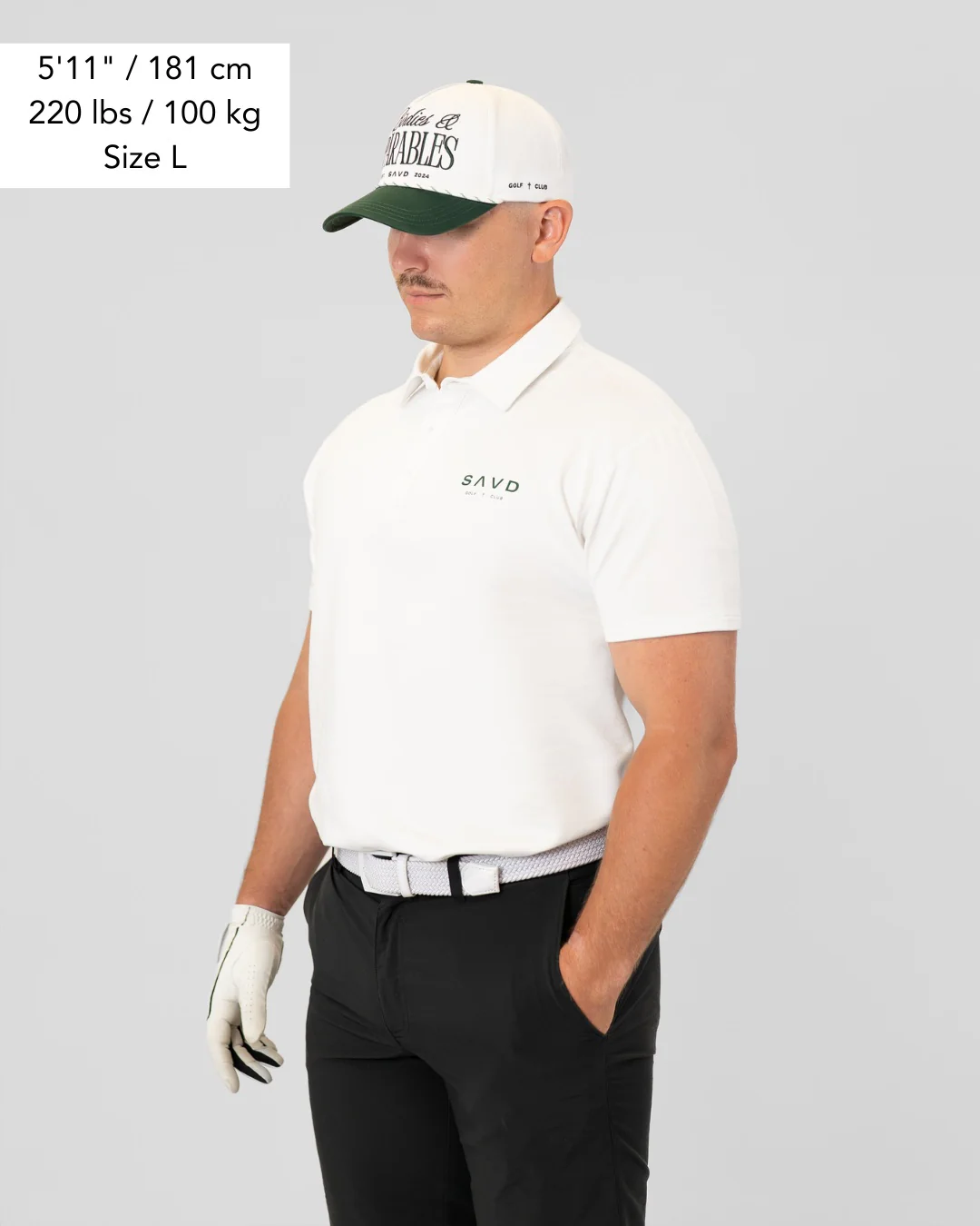 Birdies & Parables Golf Polo - OB White - Image 3