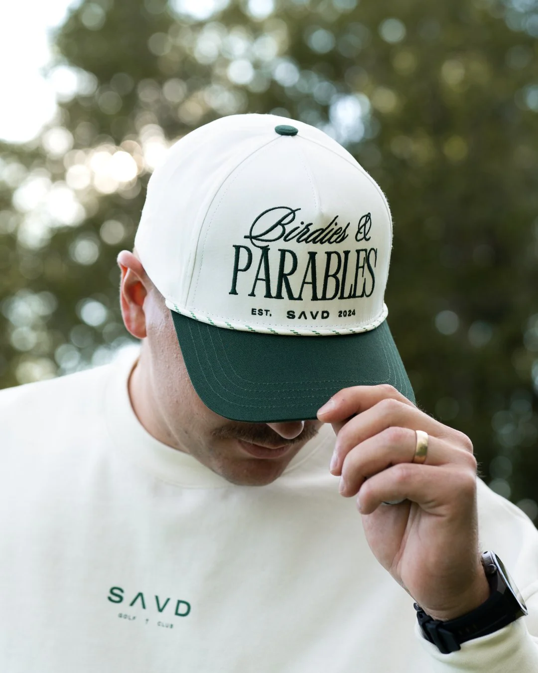 Birdies & Parables Golf Rope Hat - Green - Image 6