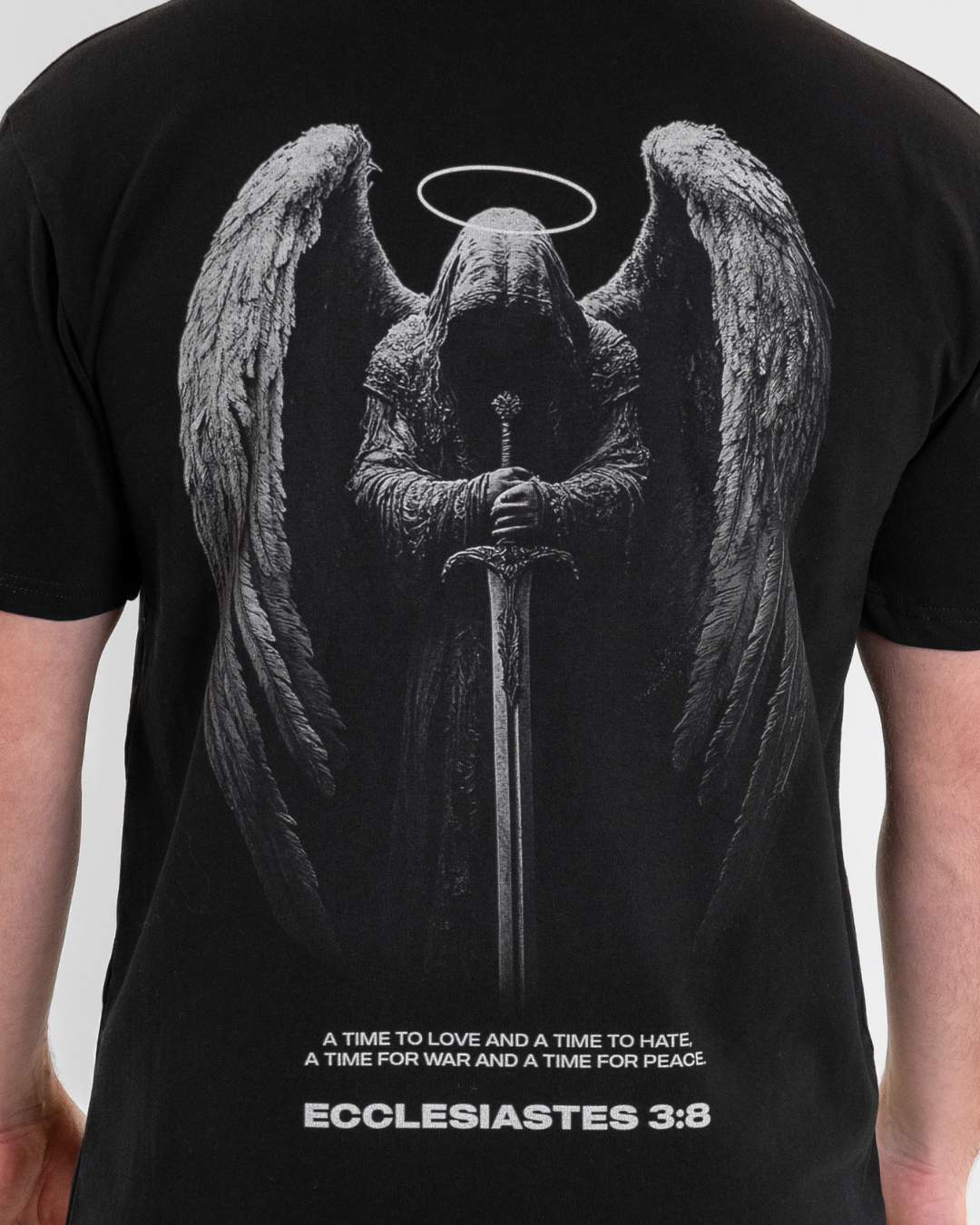 Ecclesiastes 3:8 Wings of War Oversized T-Shirt - Image 3