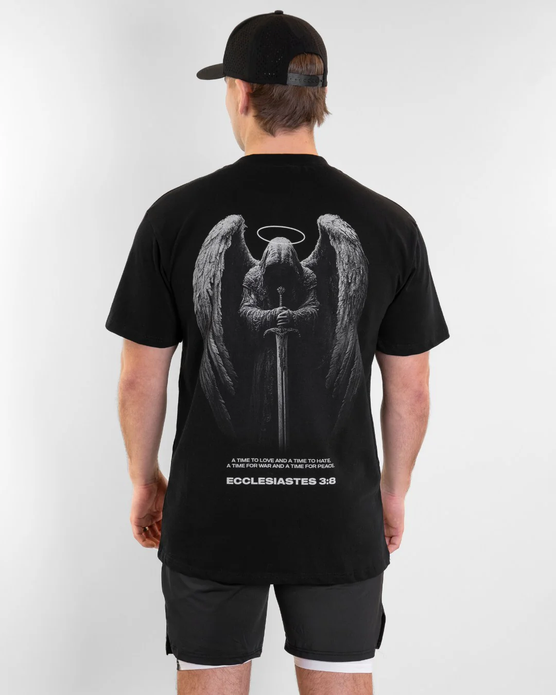 Ecclesiastes 3:8 Wings of War Oversized T-Shirt - Image 4