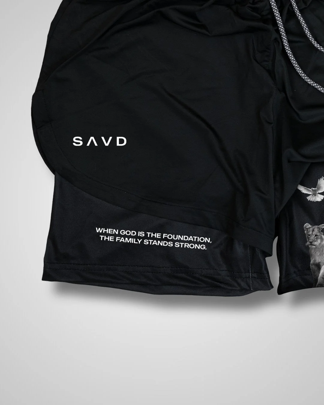 ’Foundation of Faith’ Women’s Performance Shorts - Image 3