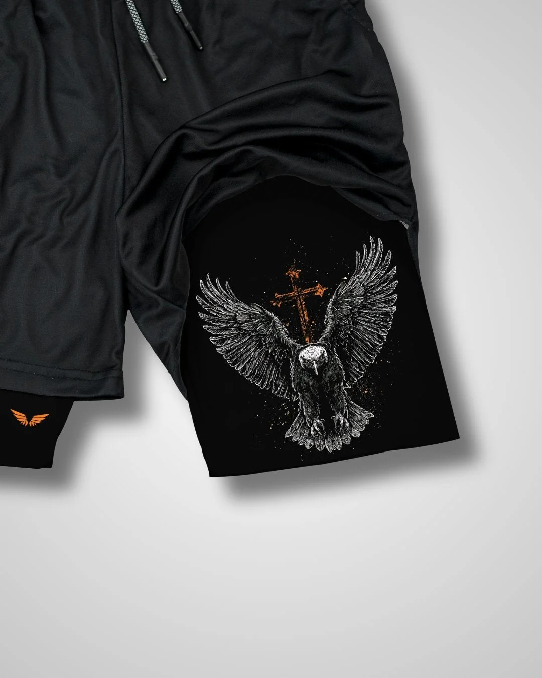 Isaiah 40:31 'Eagle’s Ascent' Youth Performance shorts - Image 3