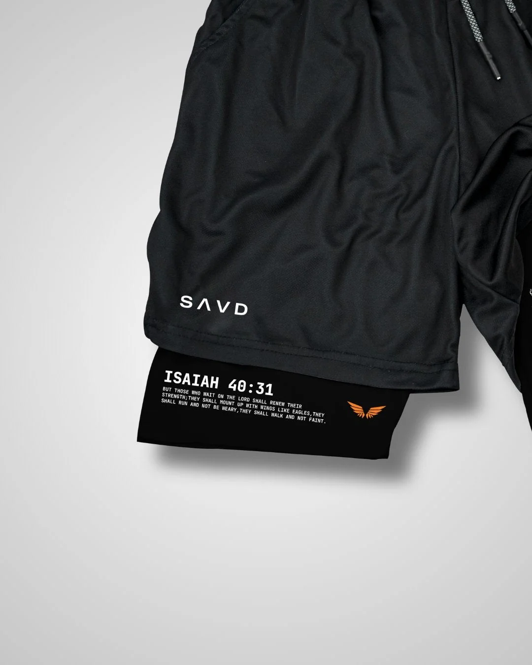 Isaiah 40:31 'Eagle’s Ascent' Youth Performance shorts - Image 4