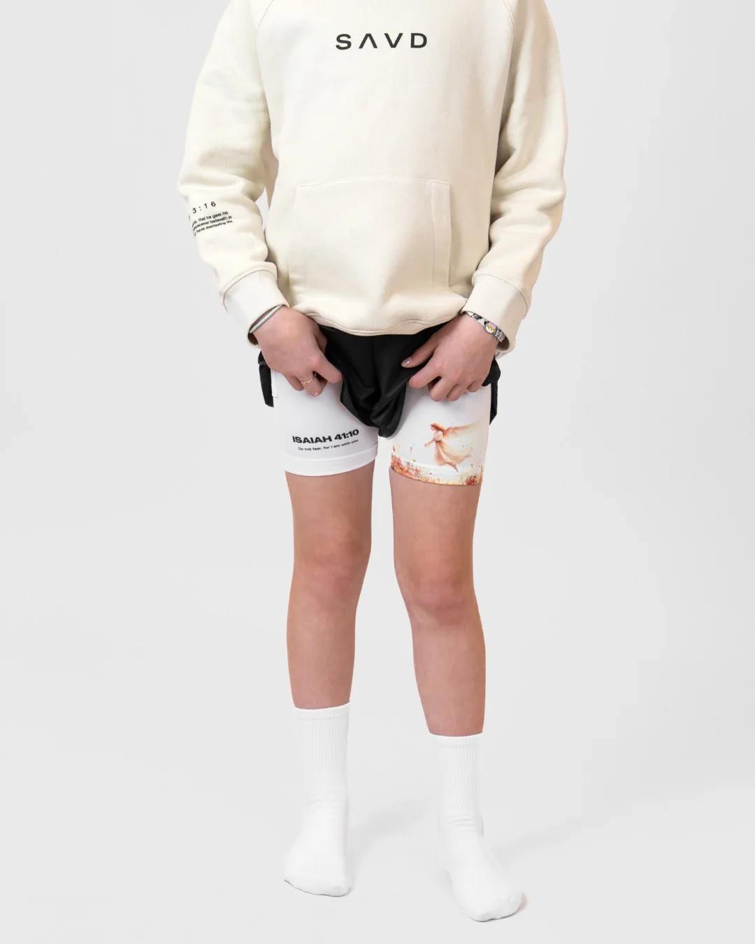 Isaiah 41:10 'Protected in Bloom' Girls Performance Shorts - Image 6