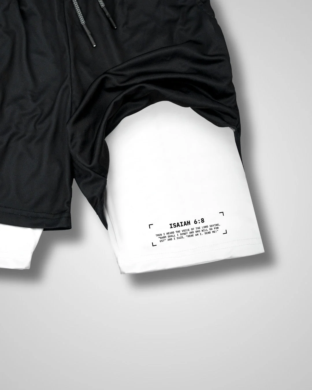 Isaiah 6:8 'Core Verse' Youth Performance Shorts - Image 3