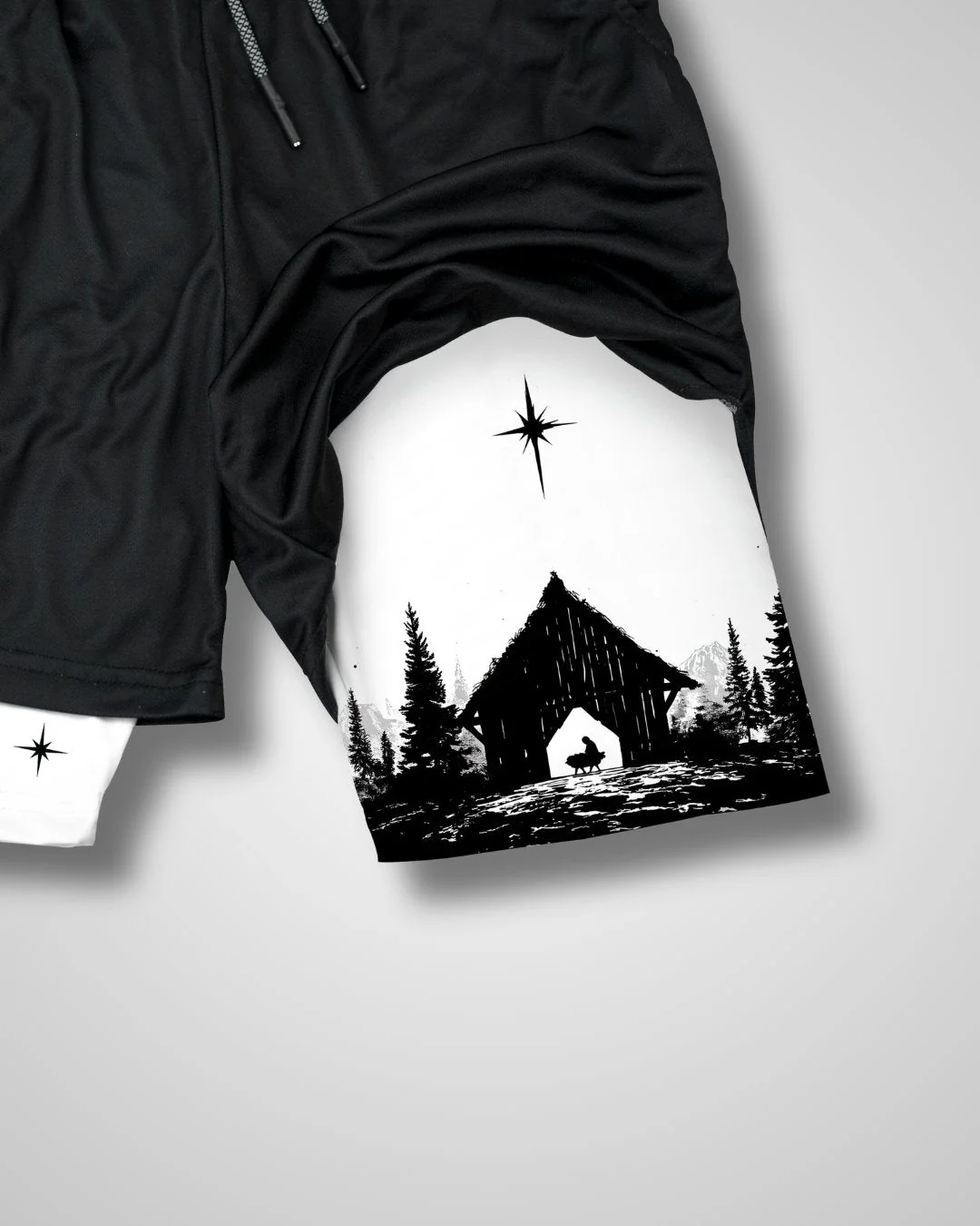 Isaiah 9:6 'The Bethlehem Star' Men's Performance Shorts - Image 3
