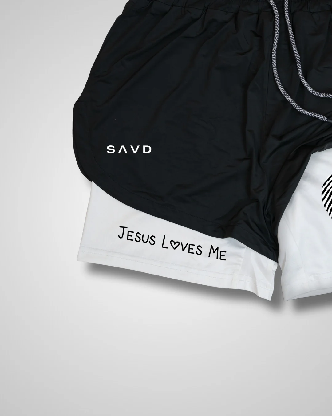 'Jesus Loves Me' Girls Performance Shorts - Image 3