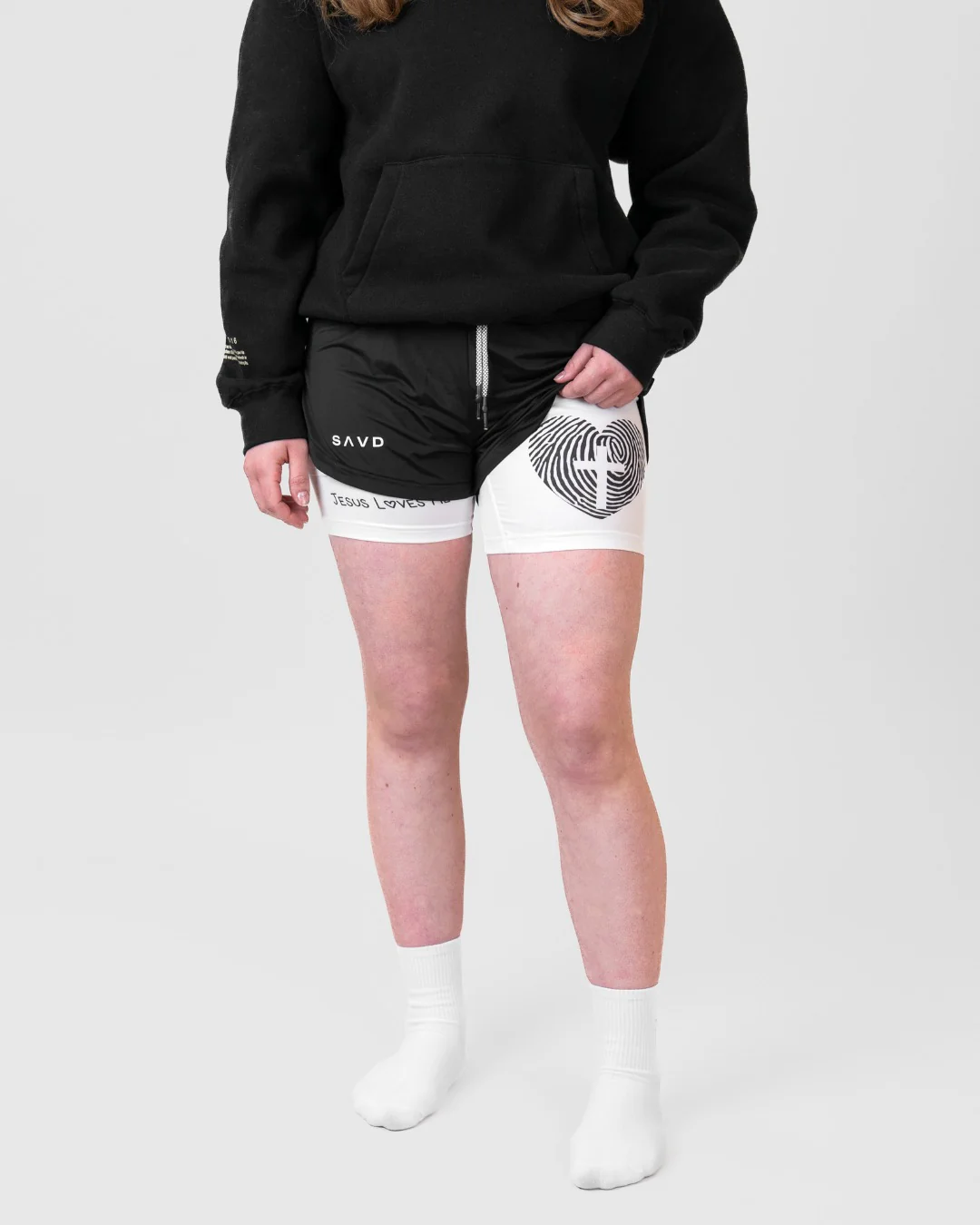 'Jesus Loves Me' Girls Performance Shorts - Image 5