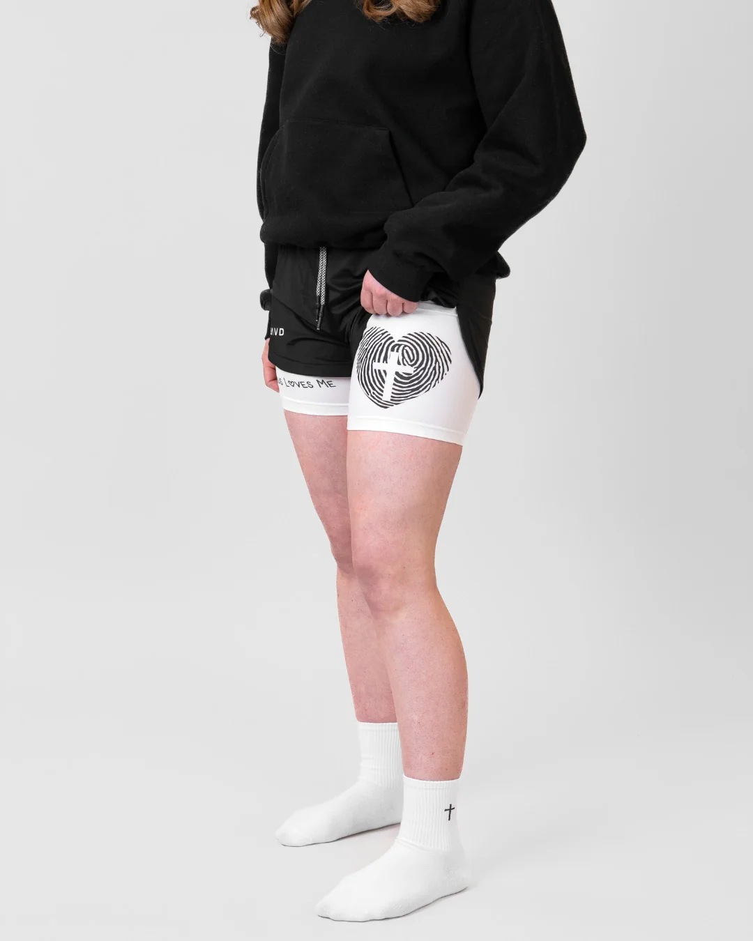 'Jesus Loves Me' Girls Performance Shorts - Image 6