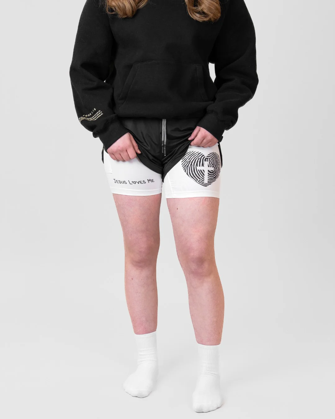 'Jesus Loves Me' Girls Performance Shorts - Image 7