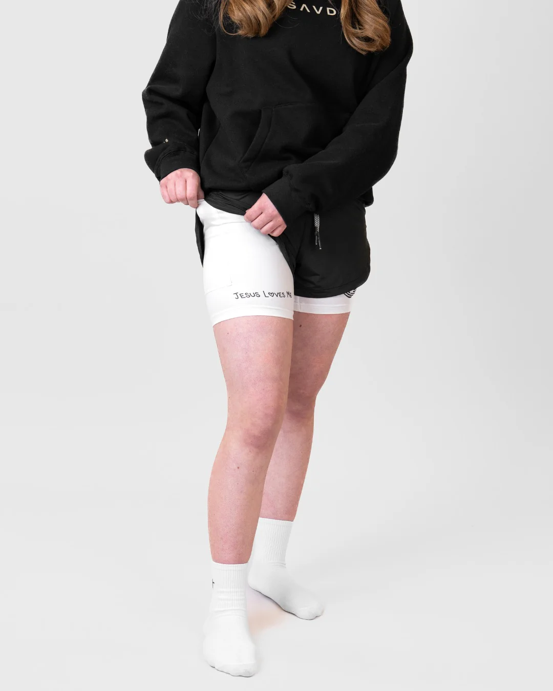 'Jesus Loves Me' Girls Performance Shorts - Image 8
