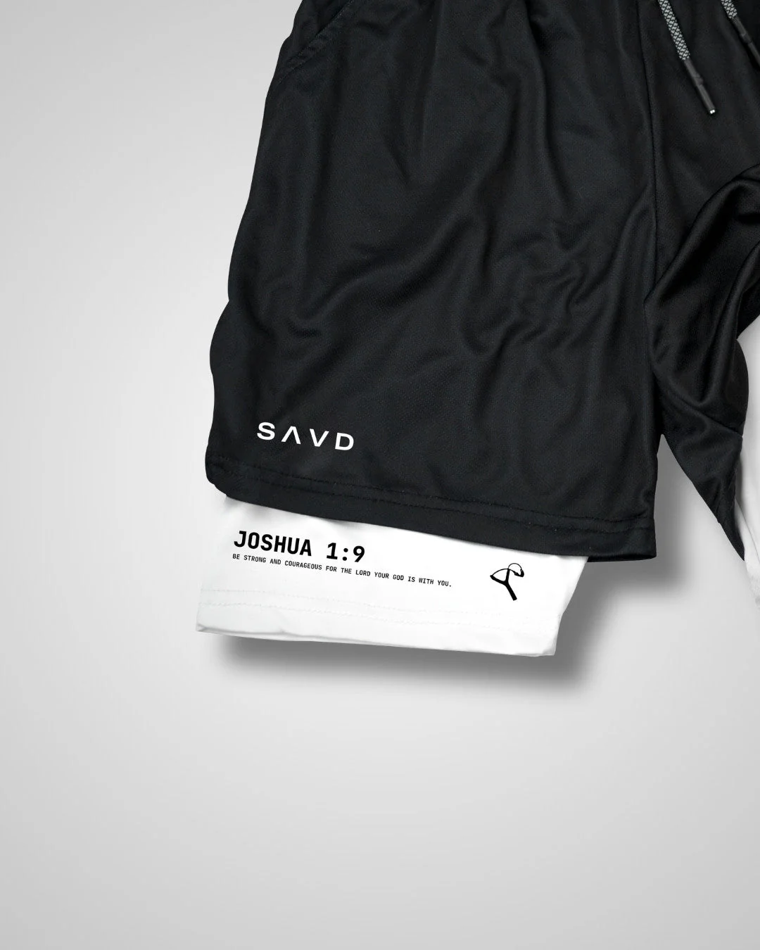 Joshua 1:9 'David' Men's Performance Shorts - Image 4