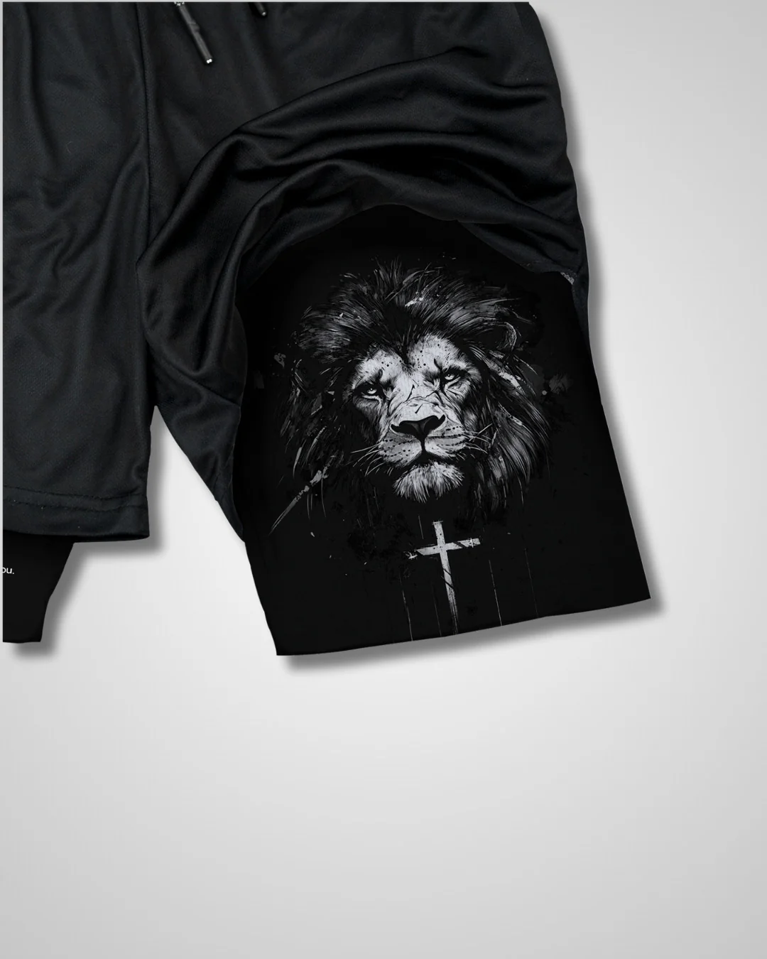 Joshua 1:9 'Lion' Youth Performance Shorts - Image 3