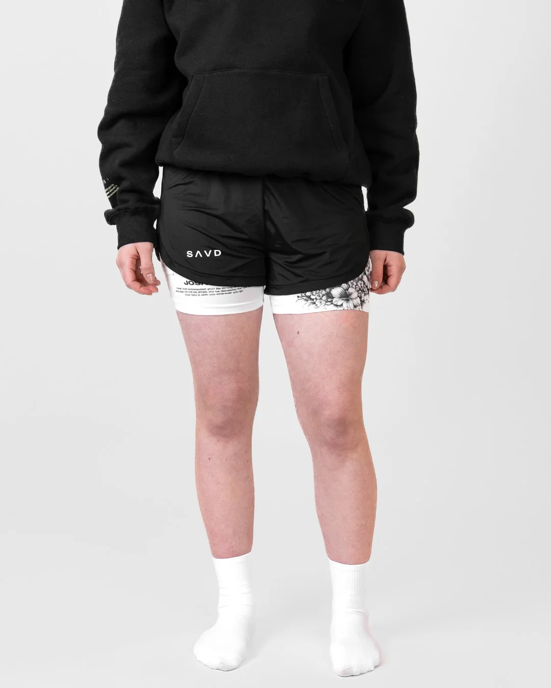 Joshua 1:9 'Courageous Roar' Girls Performance Shorts - Image 4