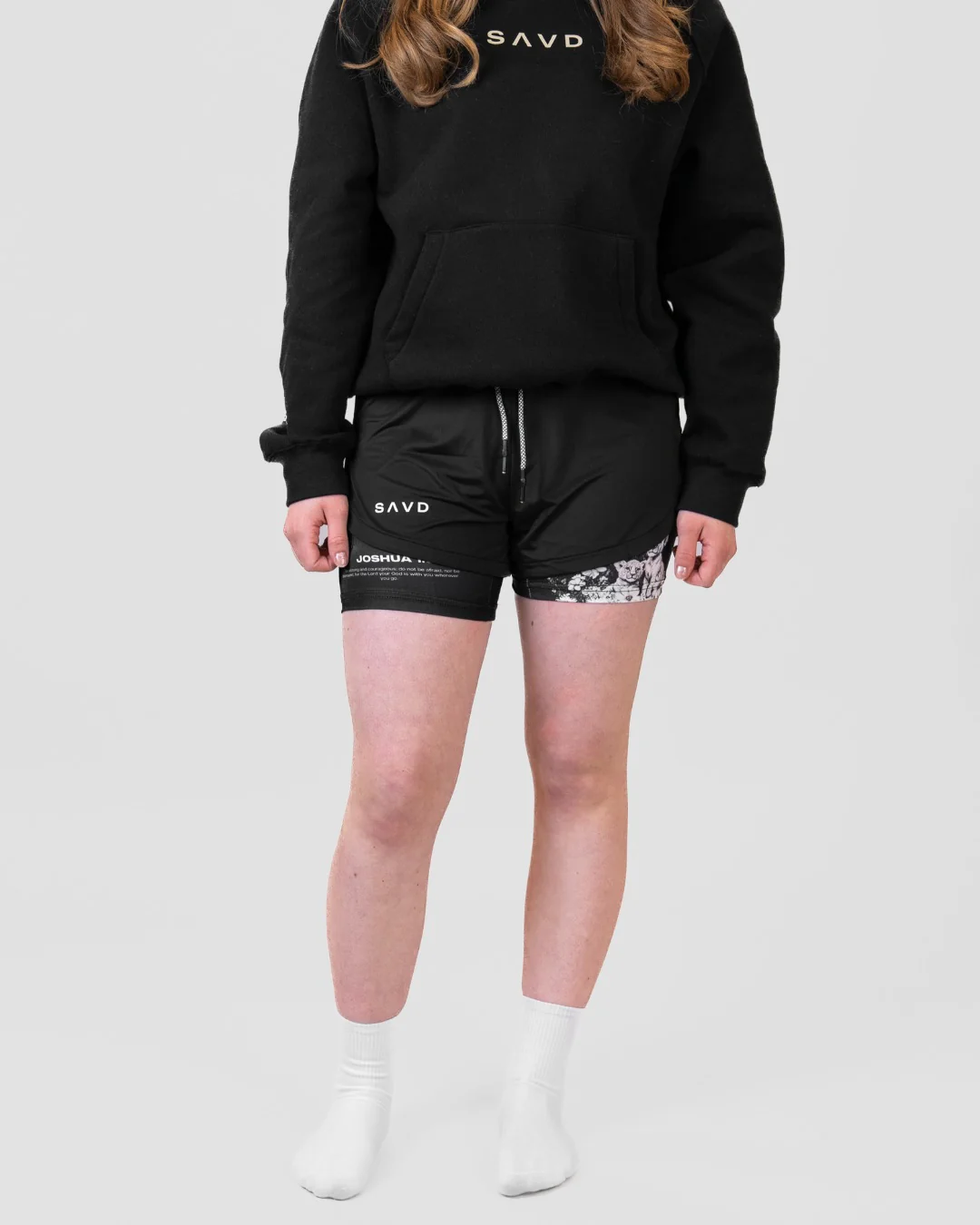 Joshua 1:9 'Protector's Heart' Girls Performance Shorts - Image 4