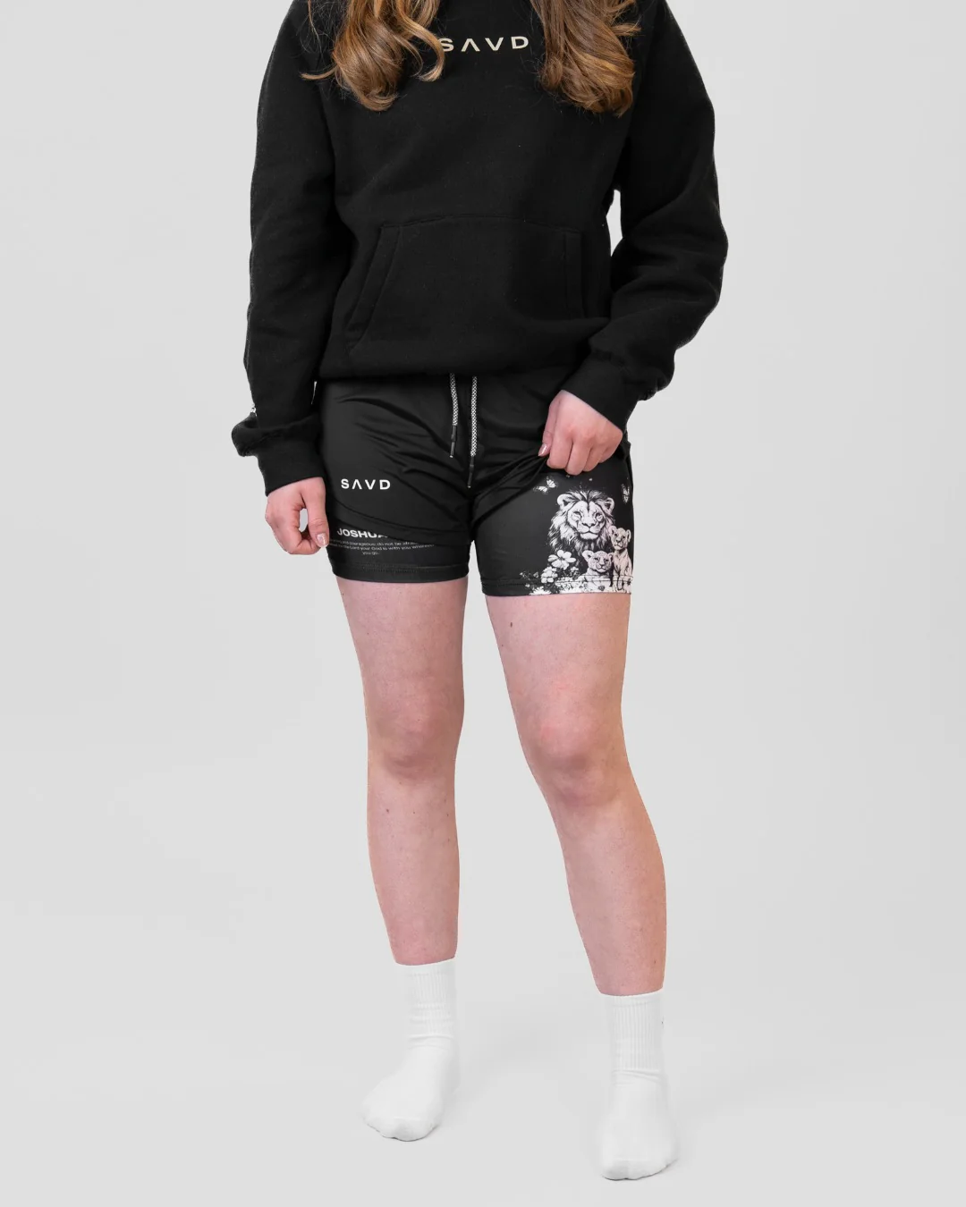 Joshua 1:9 'Protector's Heart' Girls Performance Shorts - Image 5