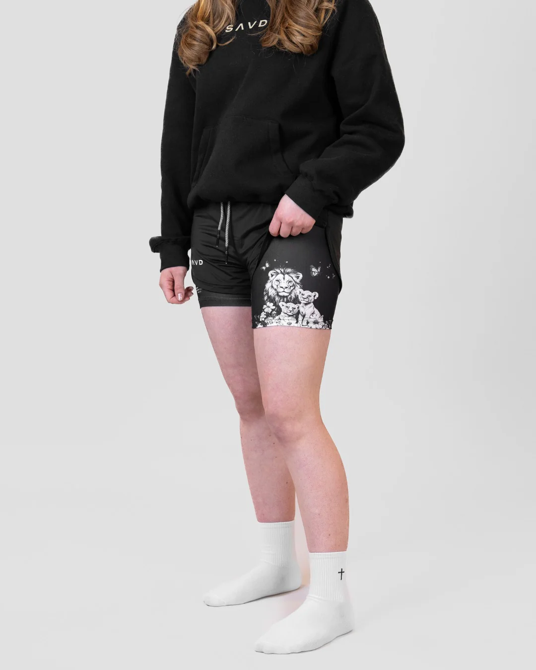 Joshua 1:9 'Protector's Heart' Girls Performance Shorts - Image 6