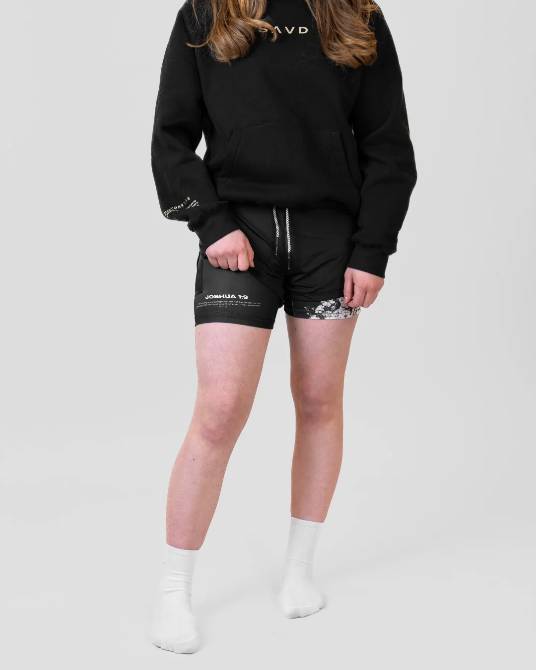 Joshua 1:9 'Protector's Heart' Girls Performance Shorts - Image 7