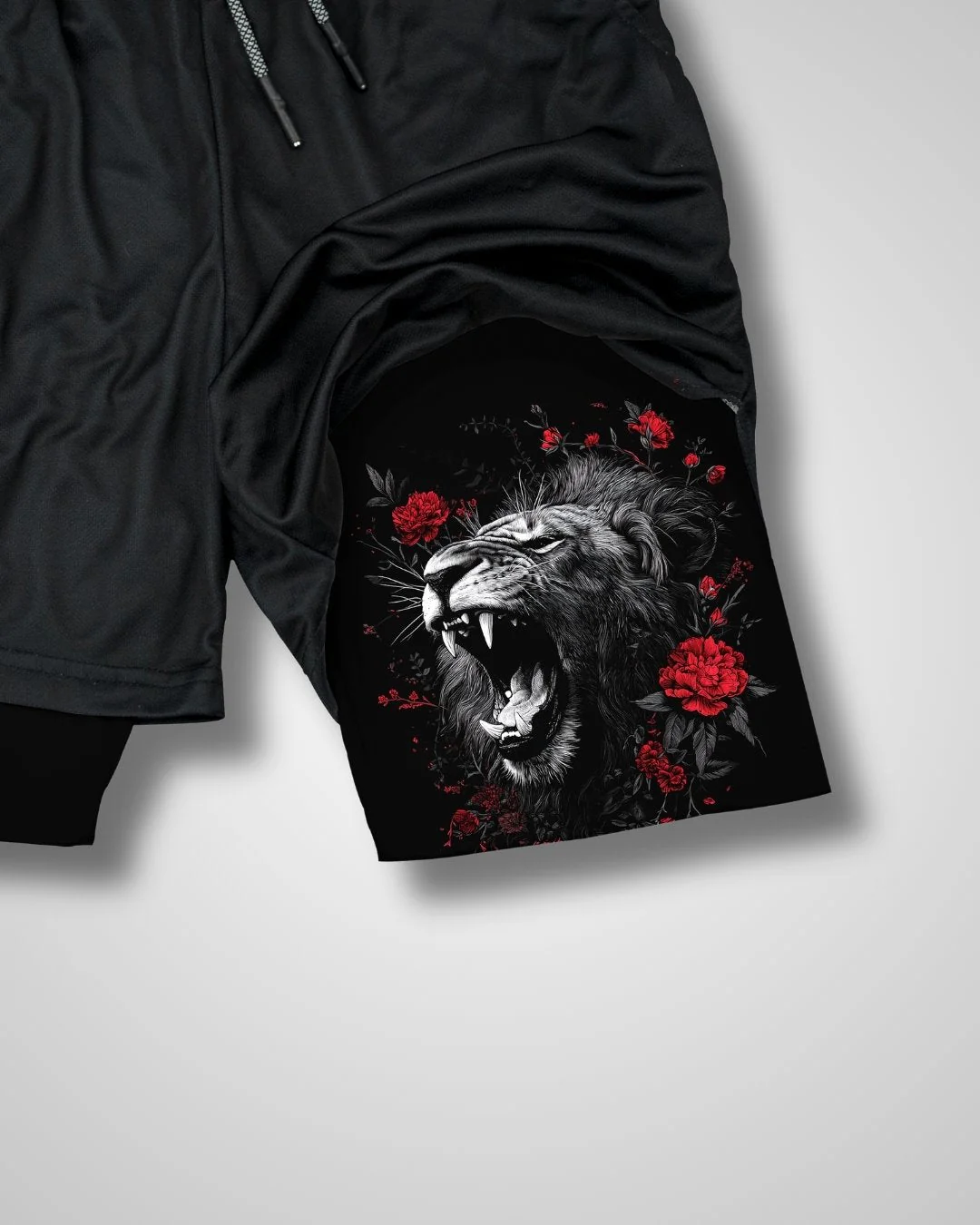 Philippians 4:13 'Lionheart' Men's Performance Shorts - Image 3