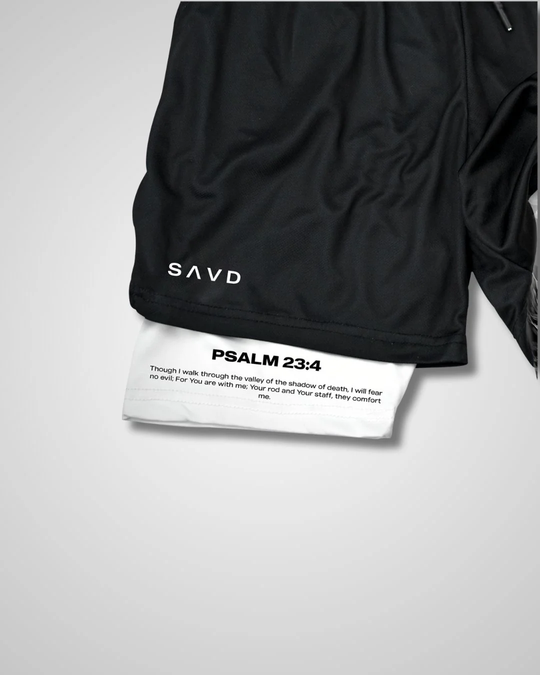 Psalm 23:4 Shadow Of Death Performance Shorts - Image 4