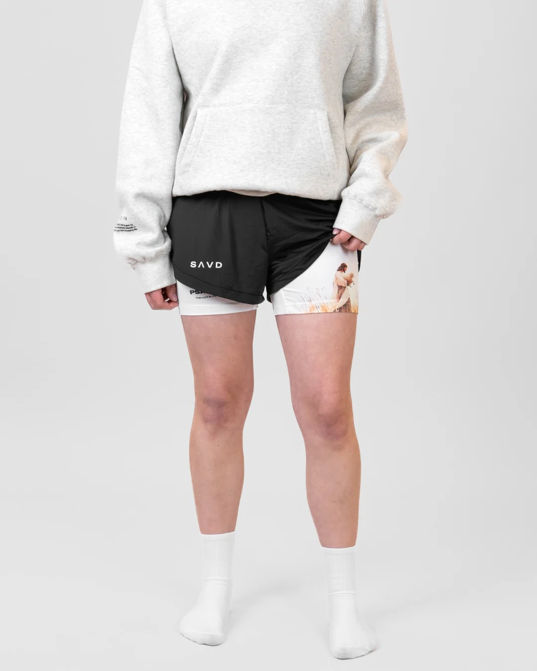 Psalm 23:1 'My Shepherd' Girls Performance Shorts - Image 5