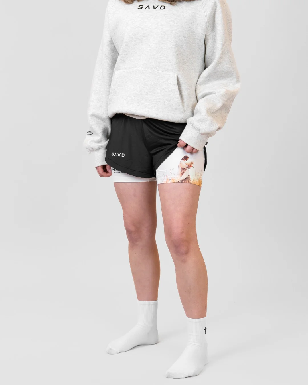 Psalm 23:1 'My Shepherd' Girls Performance Shorts - Image 6
