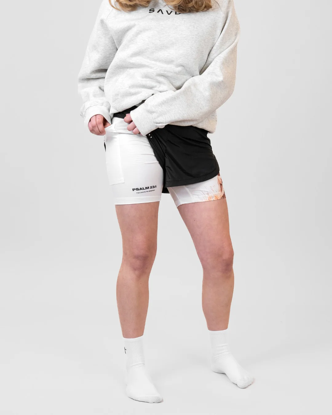Psalm 23:1 'My Shepherd' Girls Performance Shorts - Image 8