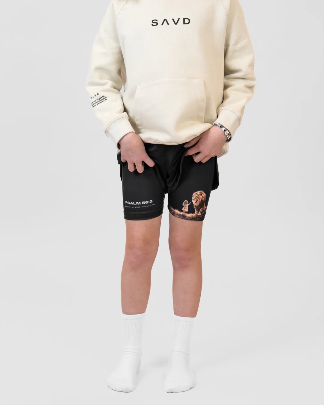 Psalm 56:3 'Fearless Trust' Girls Performance Shorts - Image 6
