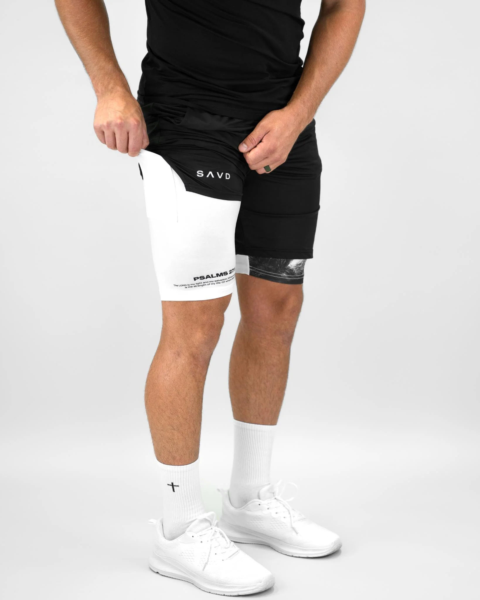 Psalms 27:1 Soldier’s Faith Performance Shorts - Image 8