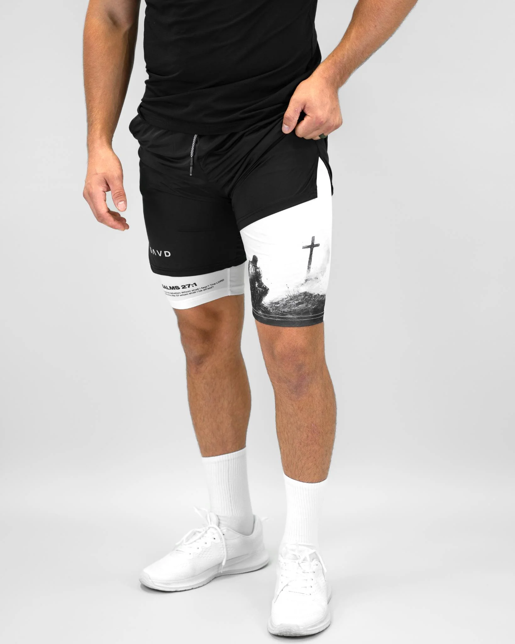 Psalms 27:1 Soldier’s Faith Performance Shorts - Image 9