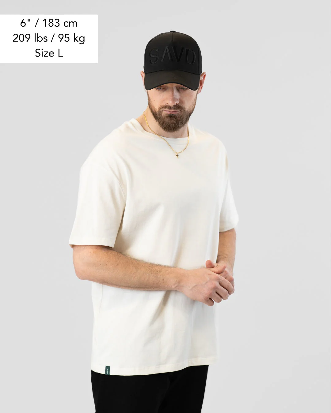 SAVD ’College’ Men’s Oversized T-Shirt - Image 4