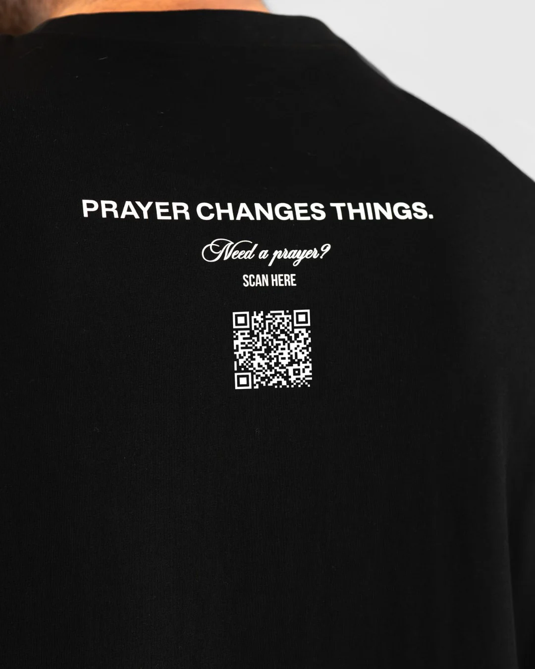 SAVD Prayer Mens Oversized T-shirt - Image 2