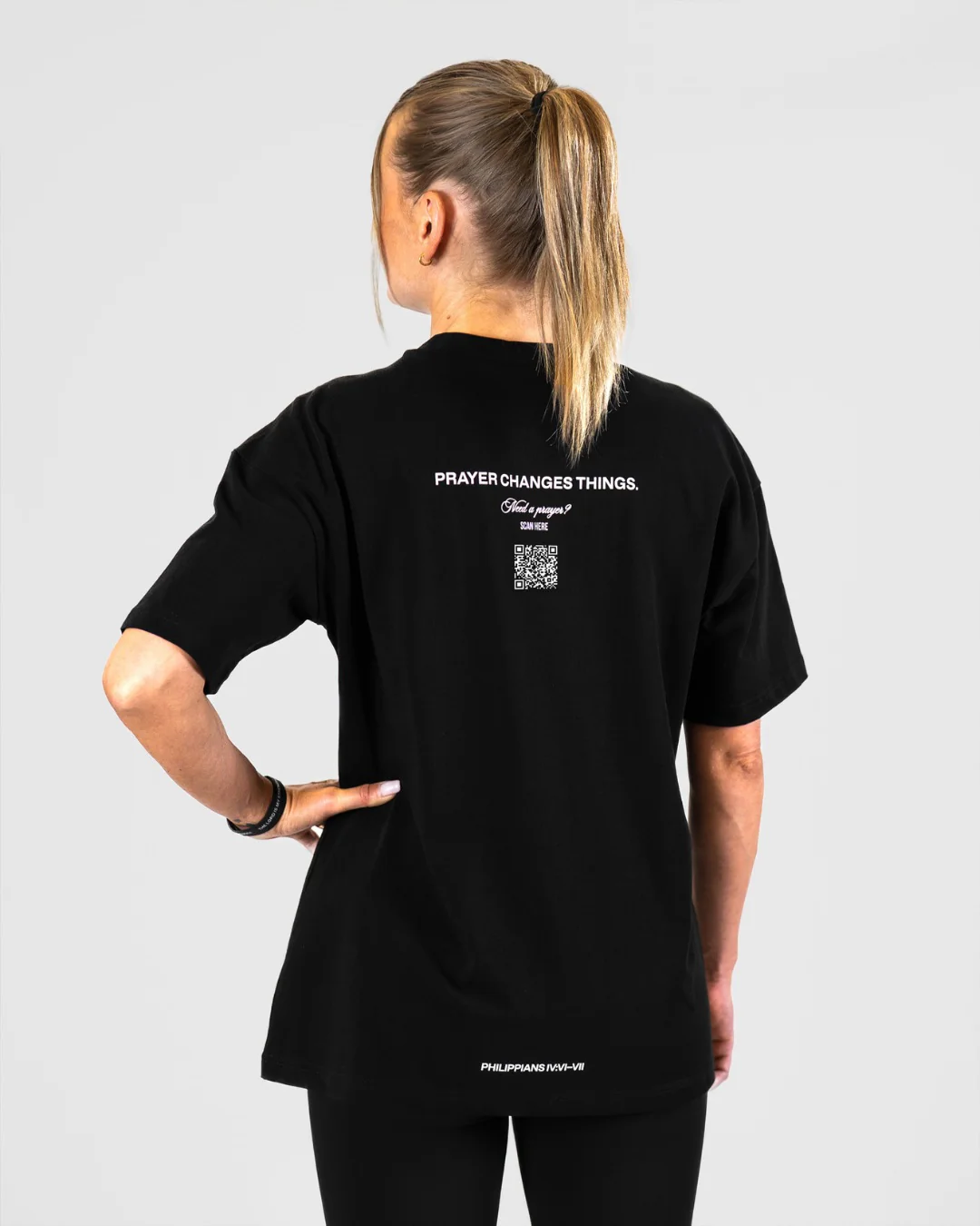 SAVD Prayer Womens Oversized T-shirt - Image 5