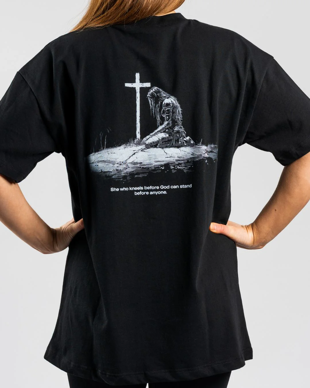 'Warrior's Prayer' Women’s Oversized T-Shirt - Image 3